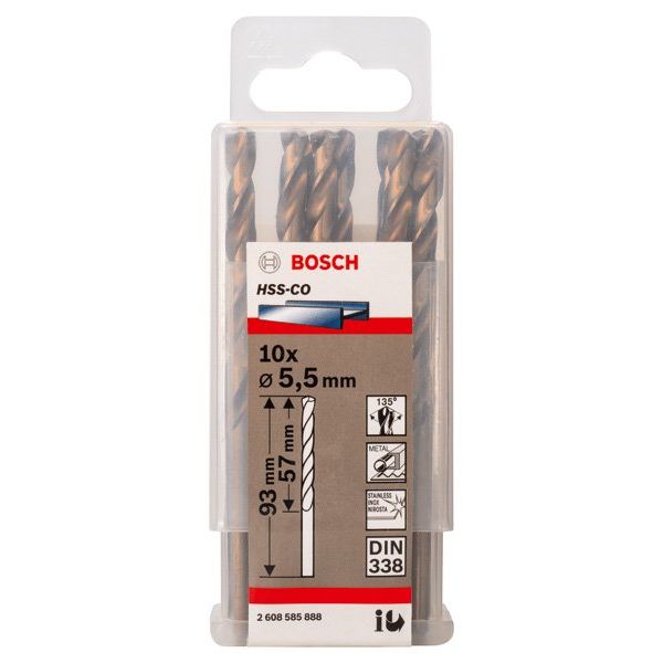 Bosch - Bohrer PRO Stainless Steel HSS-Co 2608585888 Spiralbohrer 5,5 x