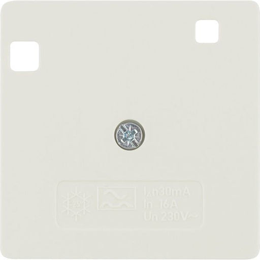 Berker - Abdeckung/Bedienelement für Installationsschalterprogramme Zentralstück ws/gl lack 149602 f.FI-Schutzschalter