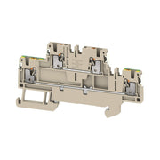 Weidmüller - Durchgangs-Reihenklemme Klemme A2T 1.5 FT-PE DL PUSH IN, 1.5 mm² − 50 Stück
