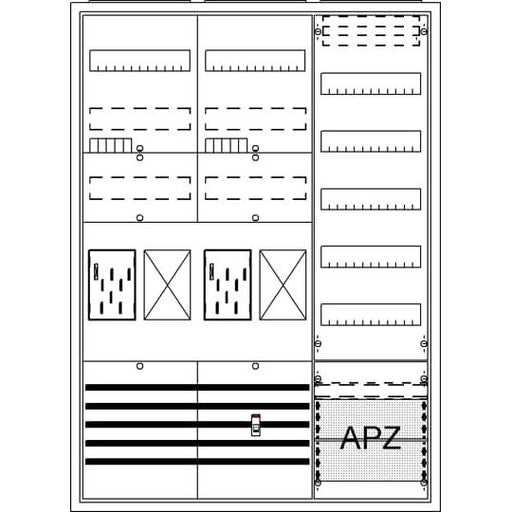 Striebel&John - Zähler-Komplettschrank Komplettschrank BA37FG APBKE-IA372Z2R1V5A2