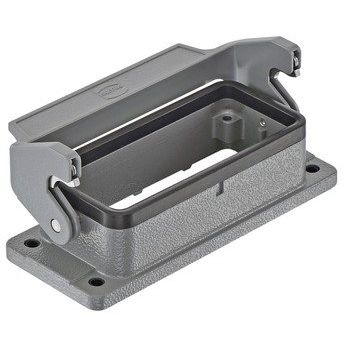 Harting - Gehäuse für Rechtecksteckverbinder Anbaugehäuse Baugröße: 16B 09300161307 niedrige Bauform
