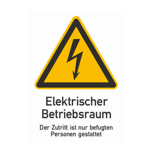 Cimco Werkzeuge - Warn-/Hinweisschild WZ f. Elektrot. Kunststoff 182724 Gr. 297x210x1