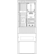 ABN - Zähler-Komplettschrank Zähleranschlusssäule SZ175ZL1500 1 ZP Leerpl. 5pol