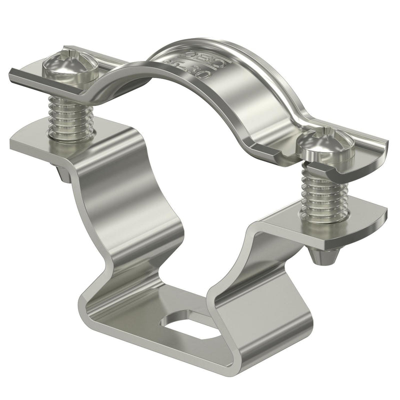 OBO Bettermann - Befestigungsschelle für Kabel/Rohre Abstandschelle ASL 733 30 A2 mit Langloch 25-30mm