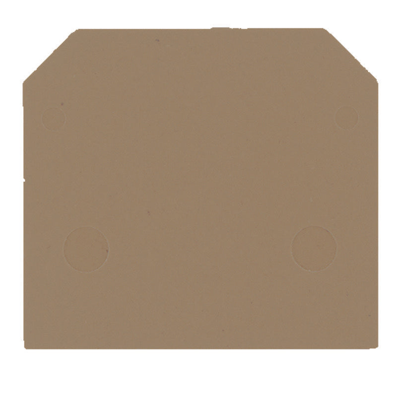 Weidmüller - Abschluss- und Zwischenplatte für Reihenklemme Abschlussplatte AP SAK4-10 DB 40x1.5mm dunkelbeige − 20 Stück