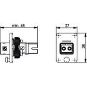 Telegärtner - LWL-Kupplung STX V4 Flanschset 100007621 SC-RJ/2SC Kuppl.MM