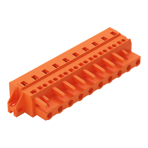 WAGO - Kabelsteckverbinder für Leiterplattensteckverbinder 1-Leiter-Federleiste 231-710/031-000 CAGECLAMP,2,5mm²,or − 25 Stück