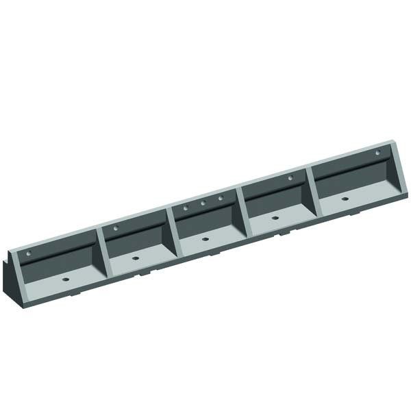 Striebel&amp;John - Sammelschienenträger Sammelschienenhalter ZX640P20(VE20) 3-polig − 1 Packung
