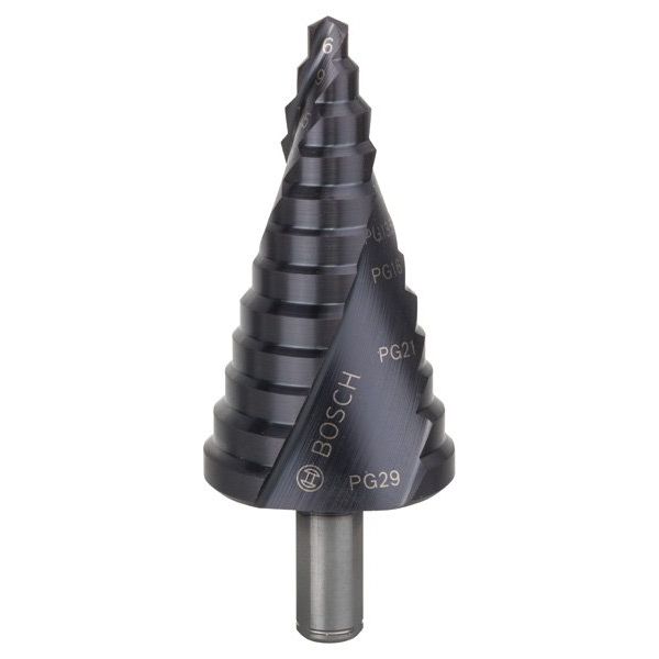 Bosch - Stufenbohrer HSS-AlTiN, 6 2608588072 - 37 mm 10 mm 93 mm