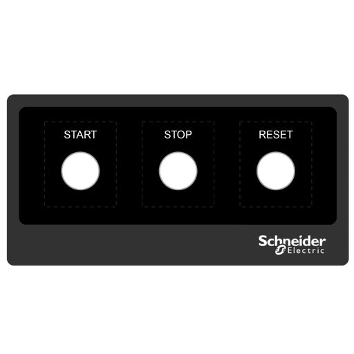 Schneider Electric - Tastenplatte für Befehls- und Meldegeräte Beschriftungsfeld ZBYLEG201001 200x100mm