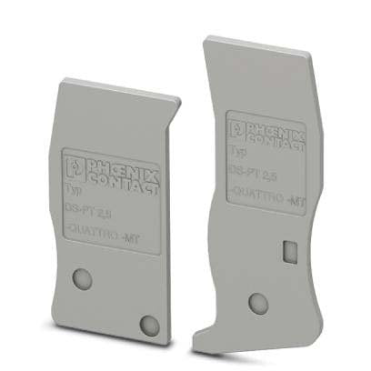 Phoenix Contact - Abschluss- und Zwischenplatte für Reihenklemme Deckelsegment DS-PT 2,5-QUATTRO-MT − 10 Stück