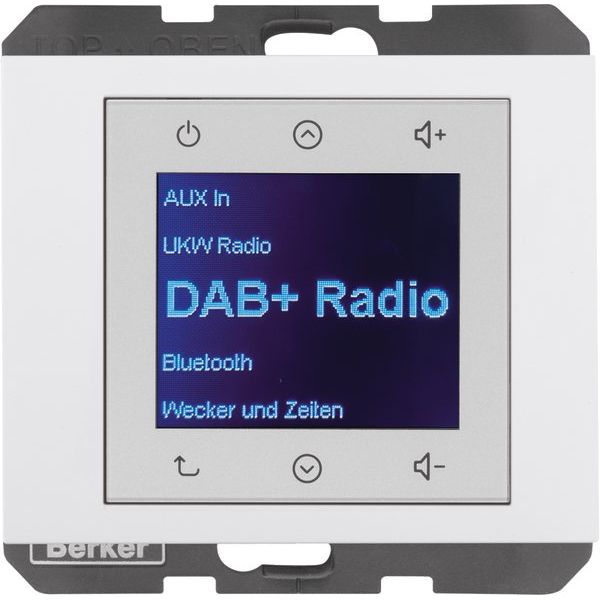 Berker - Elektronik-Gerät für Installationsschalterprogramme Radio DAB+, Bt., K.x pw. 30847009 gl
