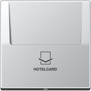 Jung - Abdeckung/Bedienelement für Installationsschalterprogramme Hotelcard-Schalter alu AL 2990 CARD ohne Taster-Einsatz