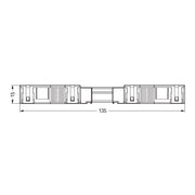 WAGO - Steckverbinder für steckbare Gebäudeinstallation Stecker 770-113 2x0,5-4mmq schwarz