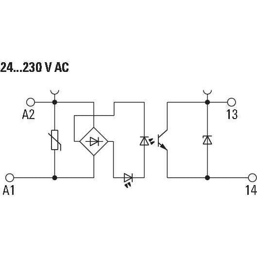 Weidmüller - Optokoppler Solid-State-Relais TOP 24VAC/48VDC 0,5A 5-48VDC 500mA − 10 Stück