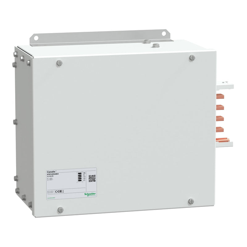 Schneider Electric - Einspeisekasten für Schienenverteiler Endeinspeisekasten KSA400AB4 400A Re+Li