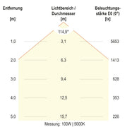EVN Lichttechnik - Hallen-Reflektorleuchte LED-Hallenleuchte HBM6520025