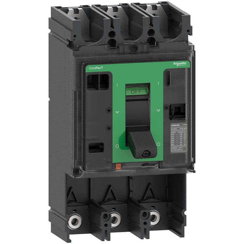 Schneider Electric - Leistungsschalter für Trafo-, Generator- und Anlagenschutz Kompaktleistungsschalter C63L3 ComPacT NSX630L Grun
