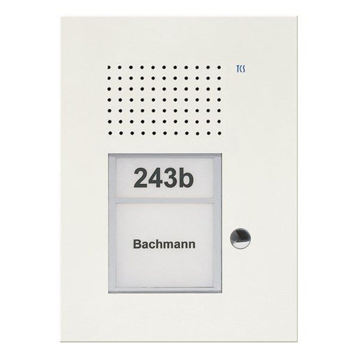 TCS Tür Control - Türstation für Türkommunikation Audio Außenstation PUK 1 PUK01/1-WS Taste 1spaltig UP we