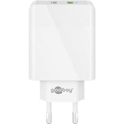 Goobay - Universal-Ladegerät USB-Schnellladegerät 44957 Dual-USB
