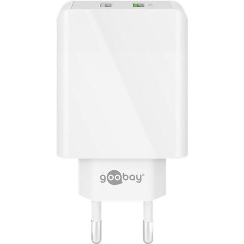 Goobay - Universal-Ladegerät USB-Schnellladegerät 44957 Dual-USB