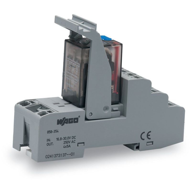 WAGO - Schaltrelais Relaismodul 858-354 DC 24 V,4 Wechsler − 5 Stück