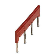 Phoenix Contact - Querverbinder/Brücker für Reihenklemme Steckbrücke FBS 1/4/7/10-8 10-polig, rot − 10 Stück