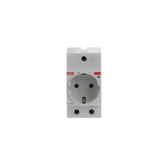 ABB Stotz S&J - Steckdose Reiheneinbau Steckdose M1175-L lichtgrau, RAL 1173