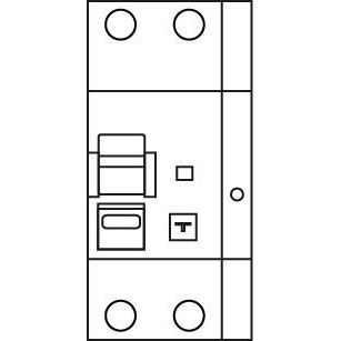 Doepke - Kombination FI-Schalter/Leitungsschutzschalter FI-/LS-Kombination DRCBO4B25/0,30/1N-B