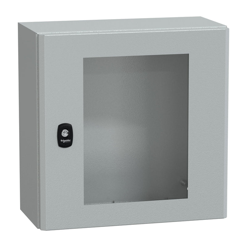 Schneider Electric - Gehäuse/Schaltschrank (leer) Wandschrank RAL 7035 NSYS3D4420T 400x400x200 Sichttür