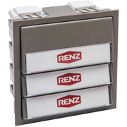 Renz Metallwaren - Funktionsmodul für Türkommunikation Klingelmodul 97-9-85271 gr mit 3 Klingeltaster − 1 Stück