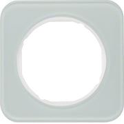 Berker - Abdeckrahmen Rahmen Glas/pows 10112109 1fach, rund