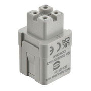 Harting - Kontakteinsatz für Rechtecksteckverbinder Einsätze, Push-In, Buchse, 09200035101 Polycarbonat (PC) − 1 Stück