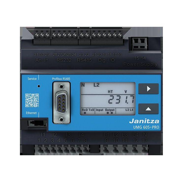 Janitza Electronic - Kombimessgerät Netzanalysator UL UMG 605-PRO 230V (UL 95..240VAC,135..340D
