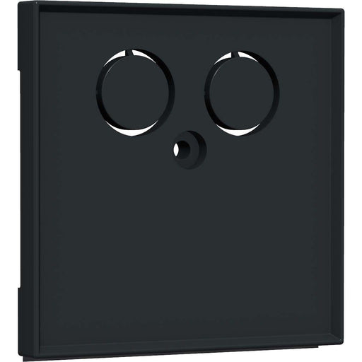 Homeway - Multi-Einsatz/Abdeckung für Daten- und Kommunikations-Anschlusstechnik Zentralplatte HW-ZLLSWAM55V1 55x55mm sw matt