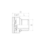 Jacob - Verschlussschraube Druckausgleichselement JDAE40PA/SW M40x1,5 − 5 Stück