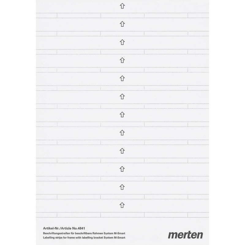 Merten - Bezeichnungsmaterial für Installationsschalterprogramme Beschriftungsstreifen pws 484100 f.M-SMART-Rahmen