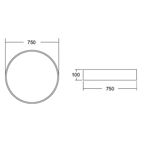 Brumberg Leuchten - Decken-/Wandleuchte LED-Anbau-Flächenleuchte 13691183 3000K