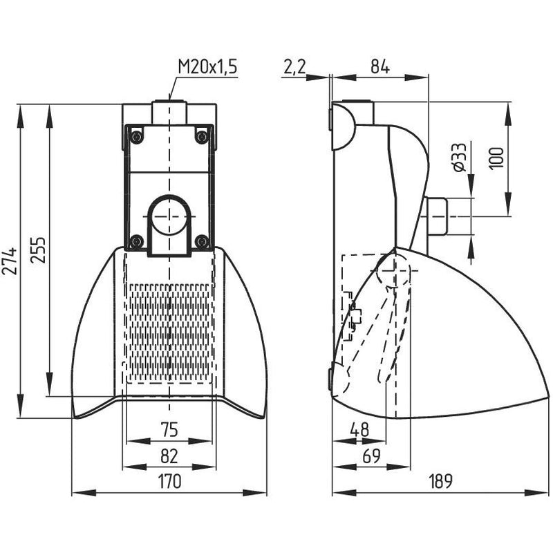 Schmersal - Fußschalter TFH 232-11UEDR