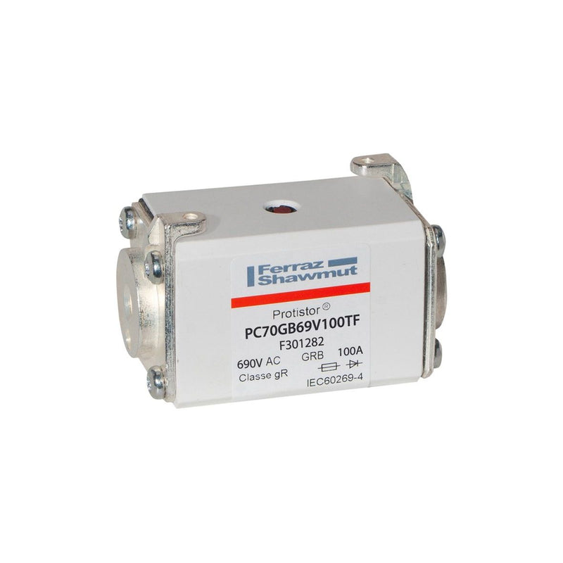 Mersen - HRC-Sicherung Sicherungseinsatz gR PC70GB69V100TF Gr.70 AC690V 100A − 3 Stück