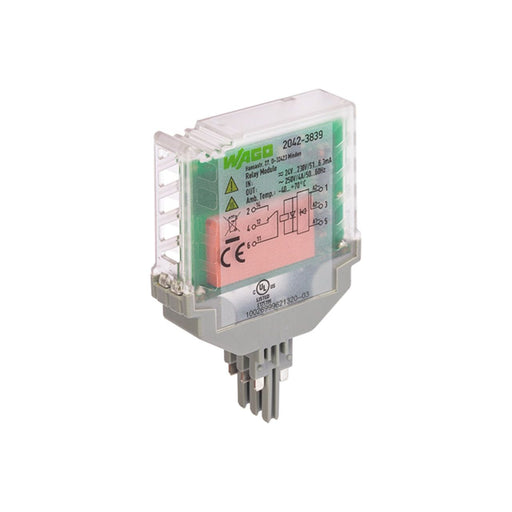 WAGO - Bauelementestecker Relaismodul 2042-3839 AC/DC 24 V 230 V,1W − 4 Stück