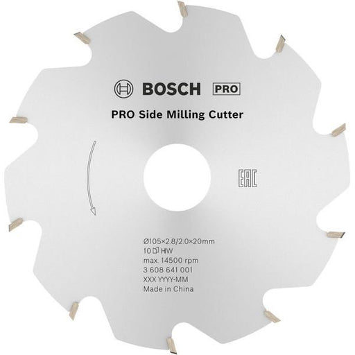 Bosch - Fräser PRO Scheibenfräser, 105 x 3608641001 20 x 2,8 mm 10 Zähne