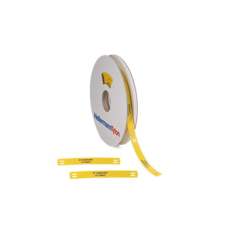 HellermannTyton - Kabelmarkierungssystem Kennzeichnungsschild TIPTAGPU 15X65 YE190 ST/RO