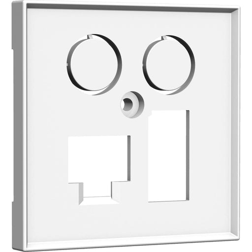 Homeway - Multi-Einsatz/Abdeckung für Daten- und Kommunikations-Anschlusstechnik Zentralplatte HW-ZLTSWFLV1 sw
