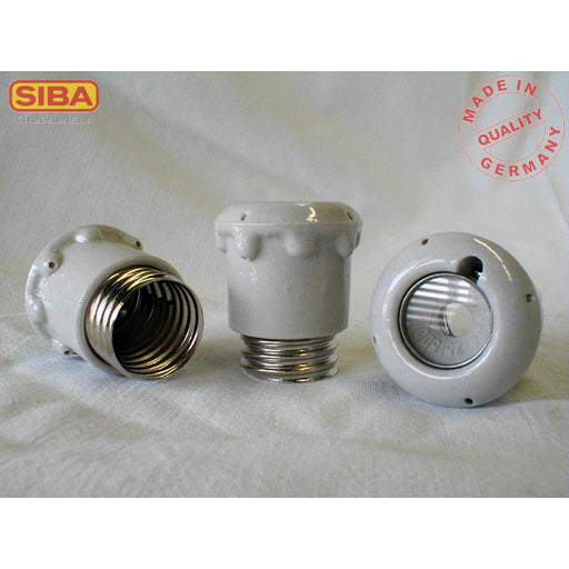 Siba - D-Sicherungsschraubkappe Schraubkappe 1200502. DII E27 Prüfloch − 10 Stück by Siba
