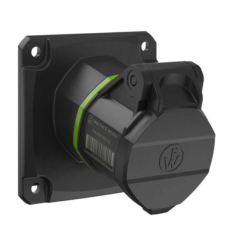 Walther Werke - CEE-Anbausteckdose (IEC 60309) CEE NEO Anbaudose FW510310CC schräg 1 6A 3P 10h
