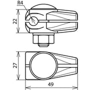 DEHN - Verbinder für Blitzschutz EST-Verbinder 310 008 ZG f. Rd 8mm