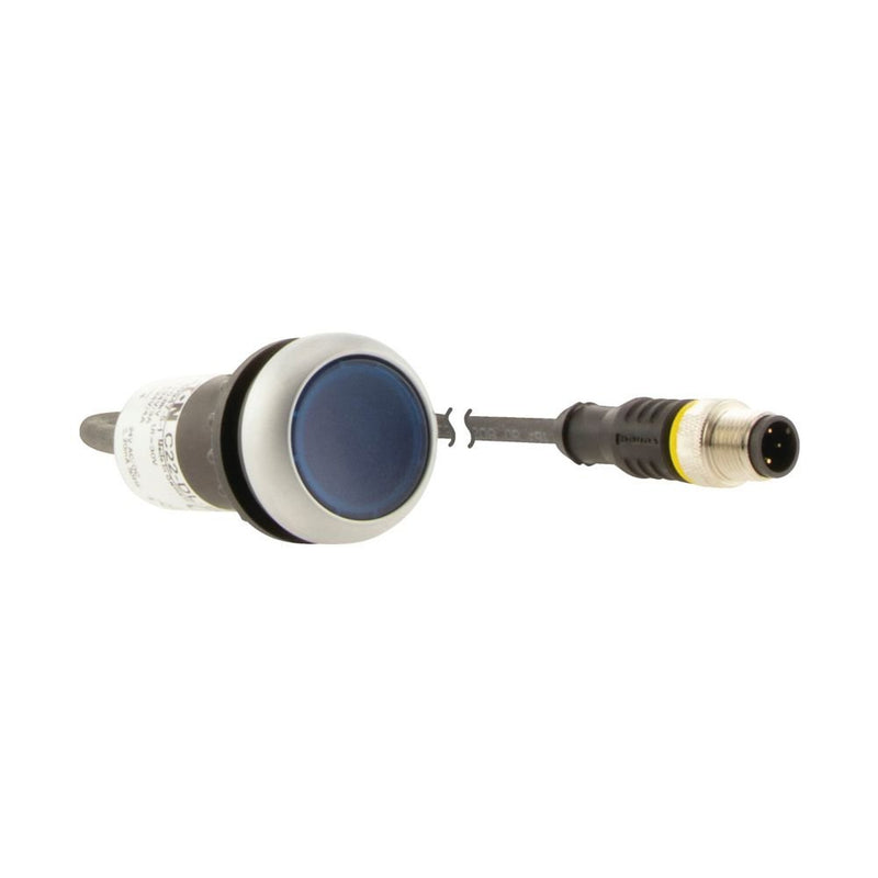 Eaton - Drucktaster, Komplettgerät Leuchtdrucktaste C22-DL-B-K10-24-P1 1S, blau, 24V AC/DC