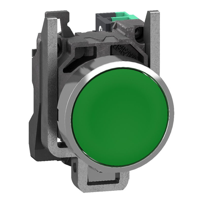 Schneider Electric - Drucktaster, Komplettgerät Drucktaster Gn XB4BA315 1S 22Mm Push In