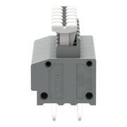 WAGO - Leiterplattenklemme 235-406/331-000 Drücker,1,5mm²,grau − 35 Stück